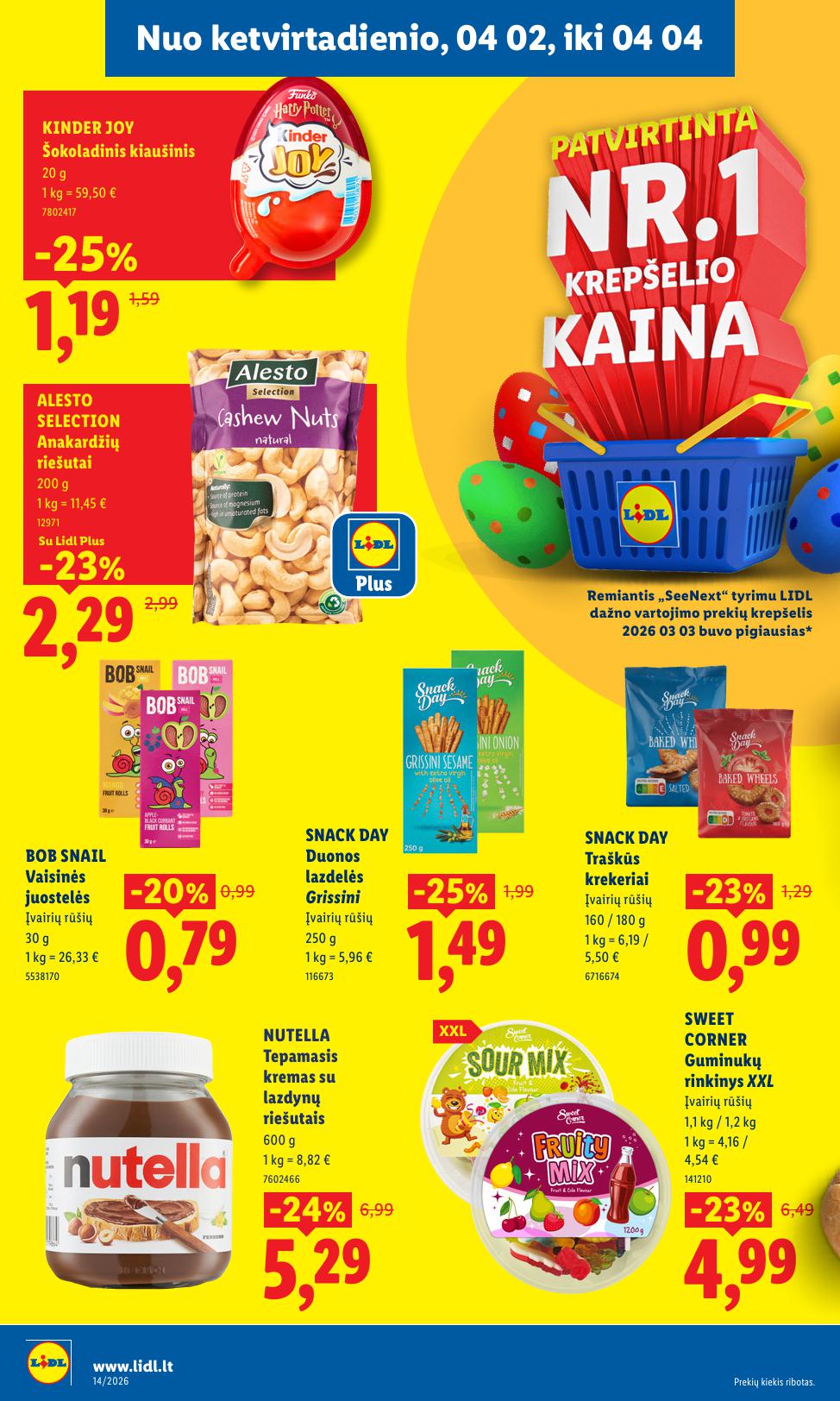 Naujausias LIDL kaininis katalogas 2026.03.30 - 2026.04.04