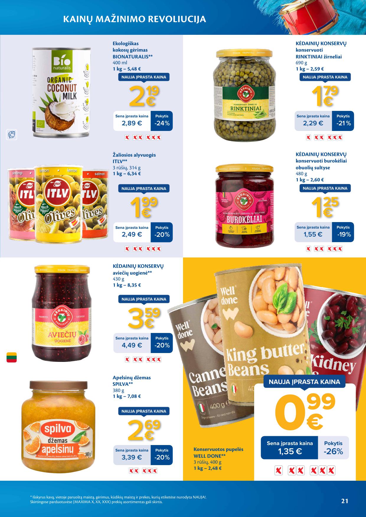 MAXIMA nuolaidų leidinys "Kainų mažinimo revoliucija" 2026.03.03 - 2026.03.09