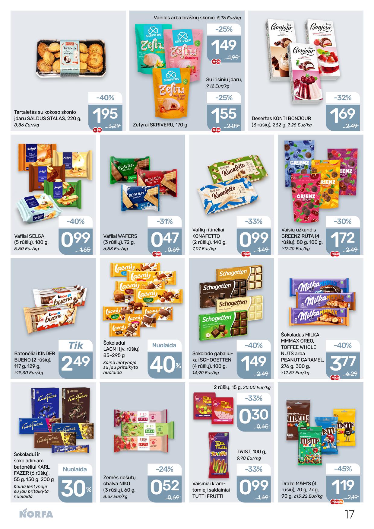 Naujausias NORFA kaininis katalogas 2026.03.05 - 2026.03.18