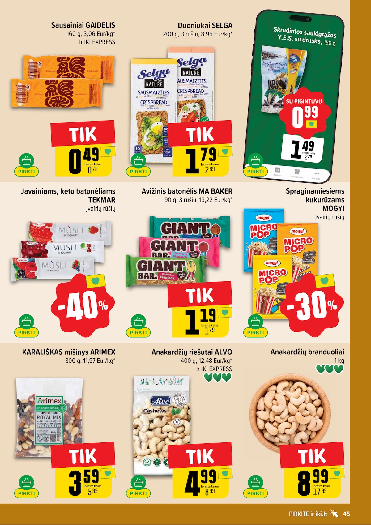 IKI SAVAITĖLĖ akcijų ir nuolaidų leidinys Nr.17 2026.04.20 - 2026.04.26