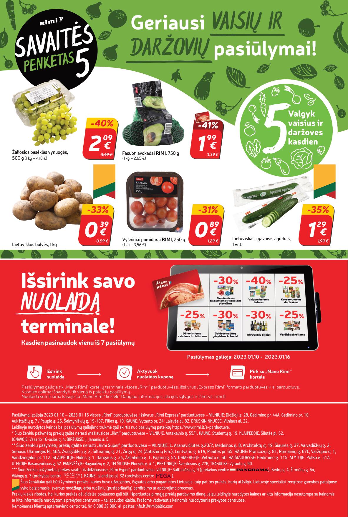 Naujausias RIMI kaininis katalogas 2023.01.10 - 2023.01.16