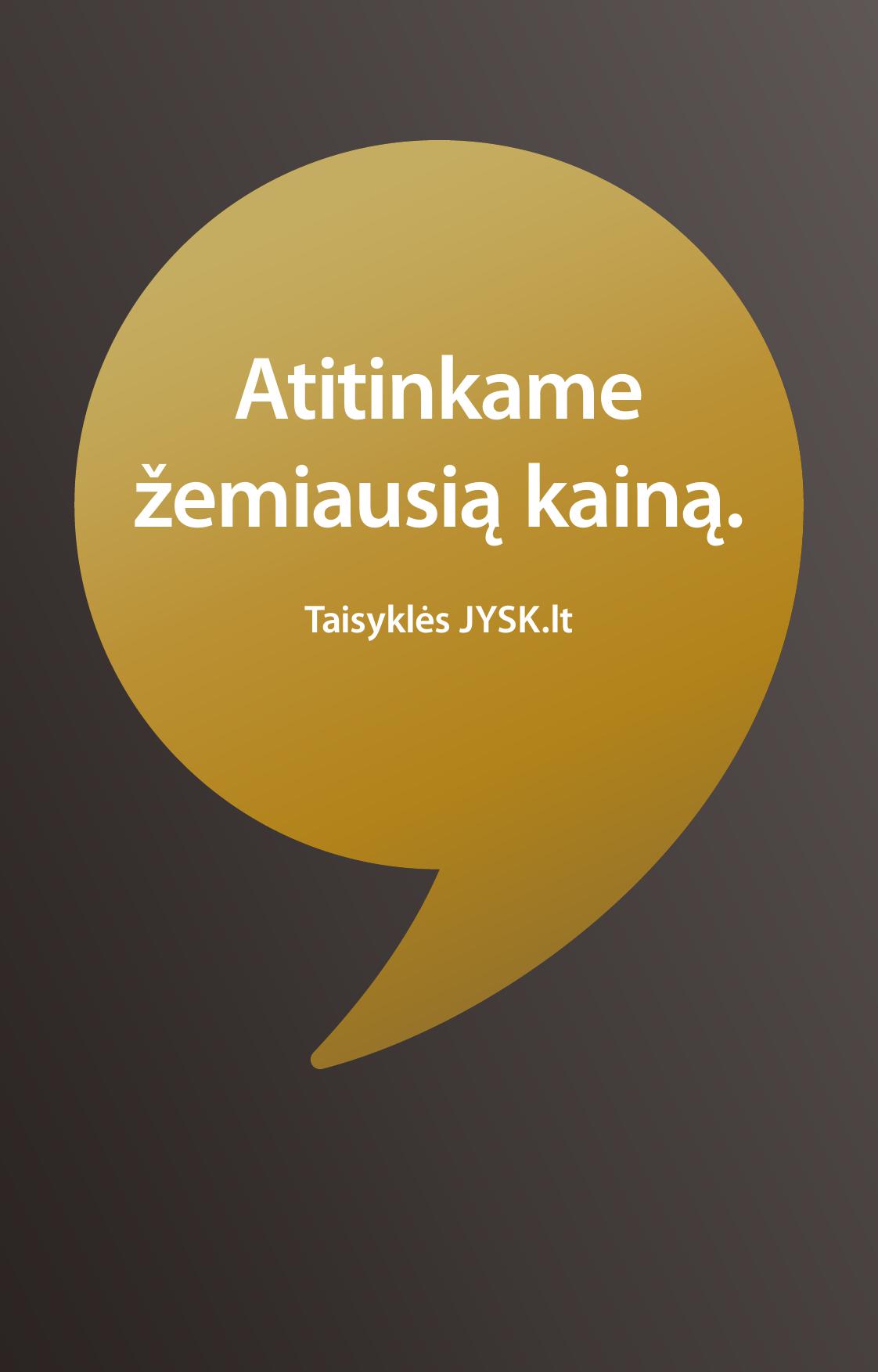 JYSK akcijų ir nuolaidų leidinys galioja 2026.10.13 - 2026.11.02