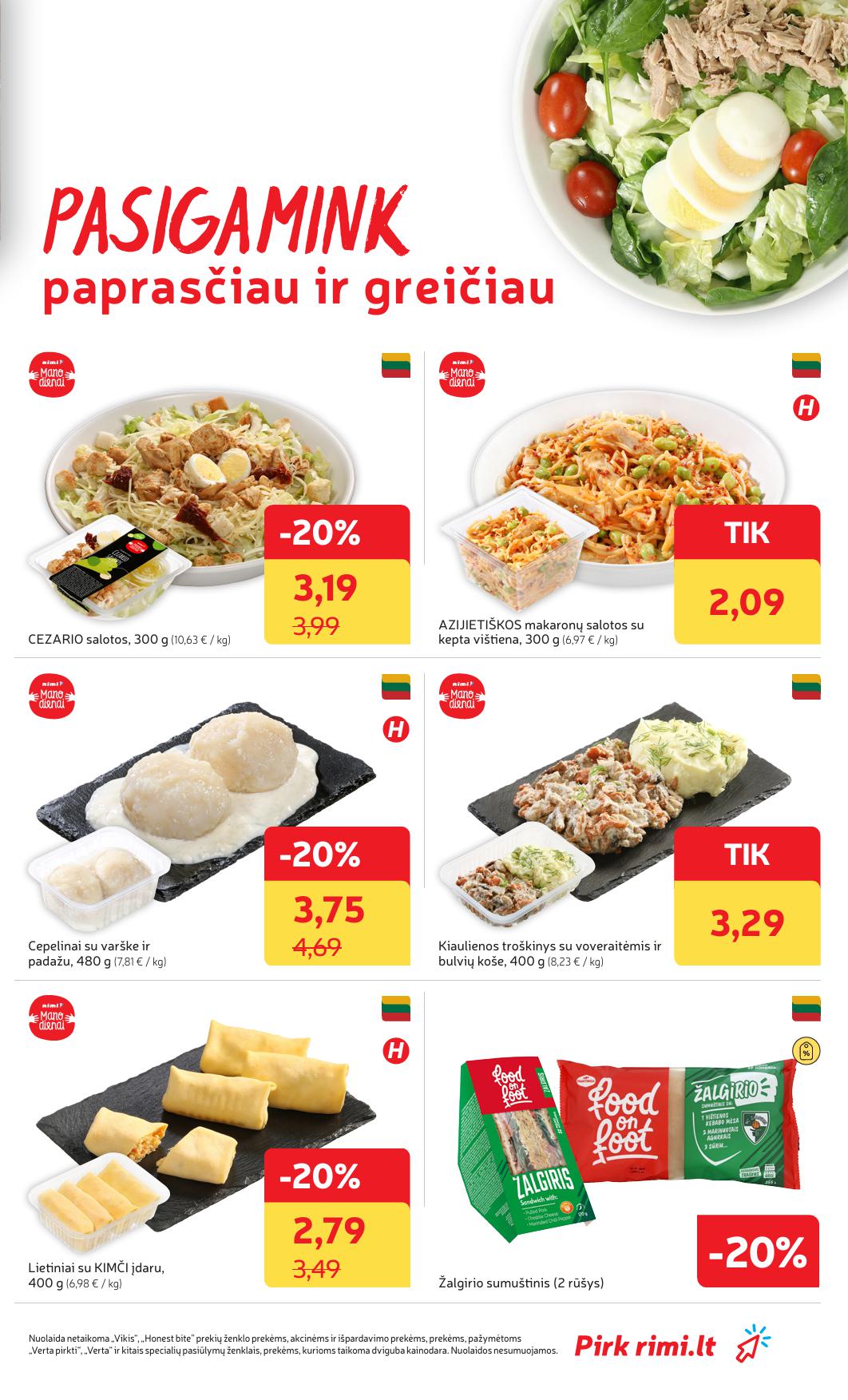 Naujausias RIMI kaininis katalogas 2026.01.27 - 2026.02.02