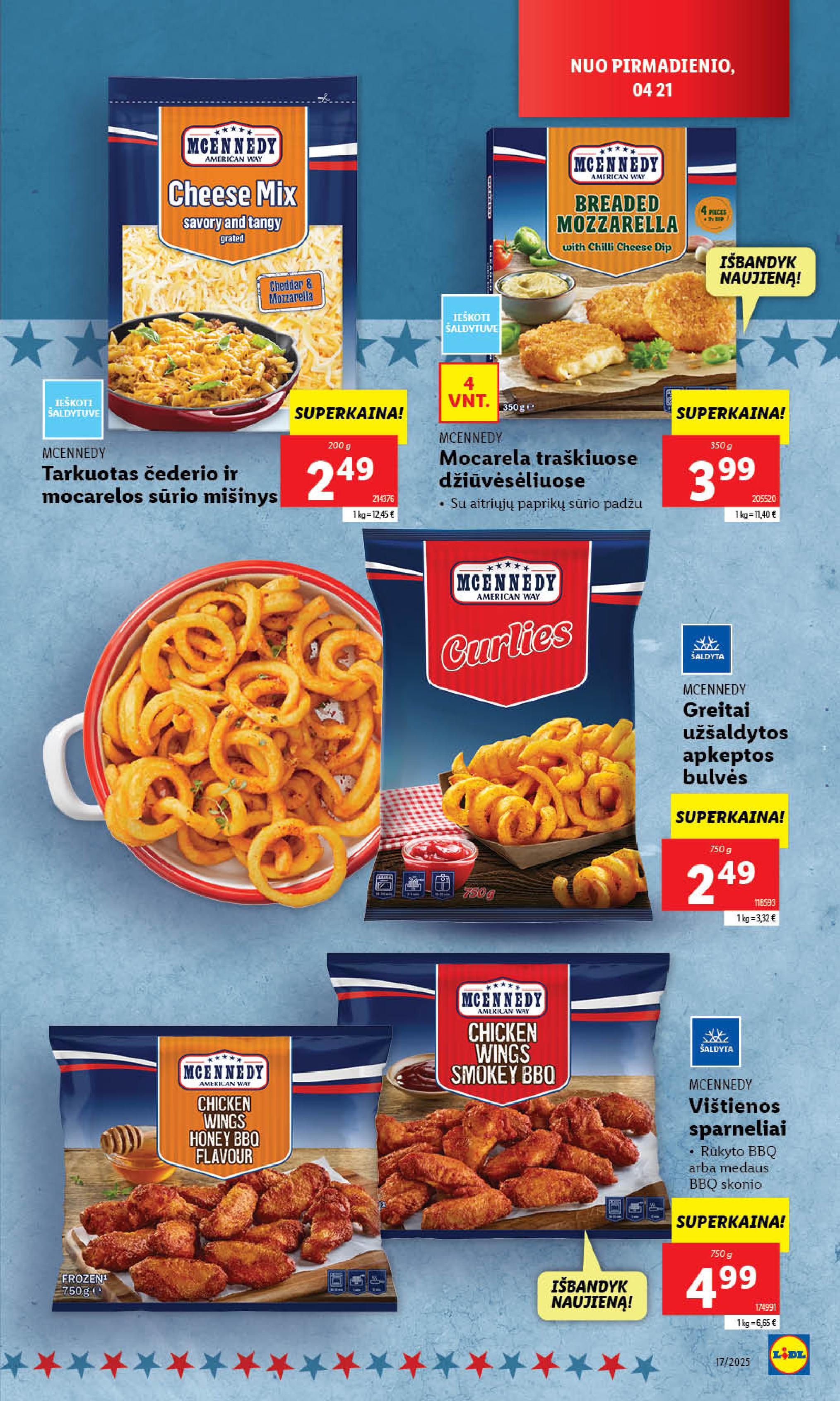 LIDL akcijų ir nuolaidų leidinys 2025.04.21 - 2025.04.27