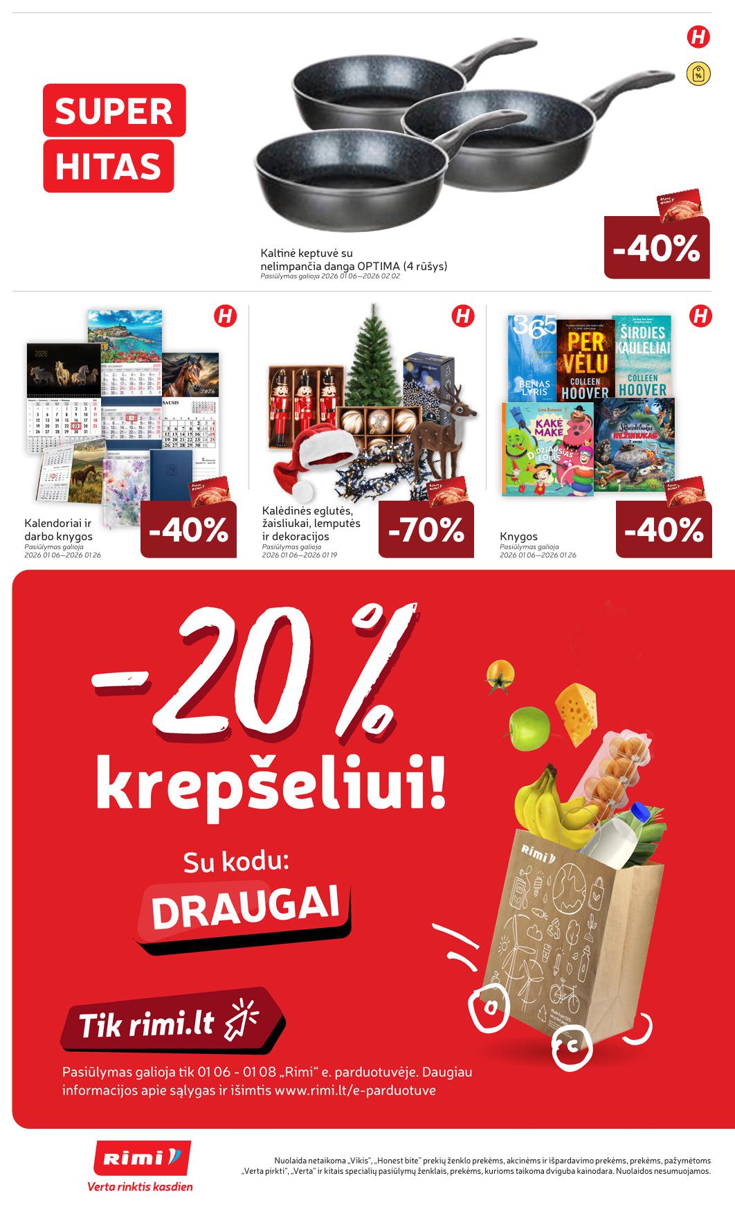 Naujausias RIMI kaininis katalogas 2026.01.06 - 2026.01.12
