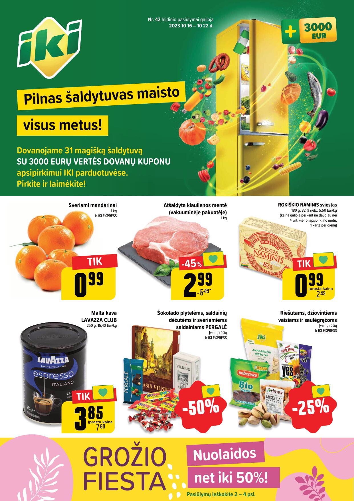 Naujausias IKI kaininis katalogas 2023.10.16 - 2023.10.22
