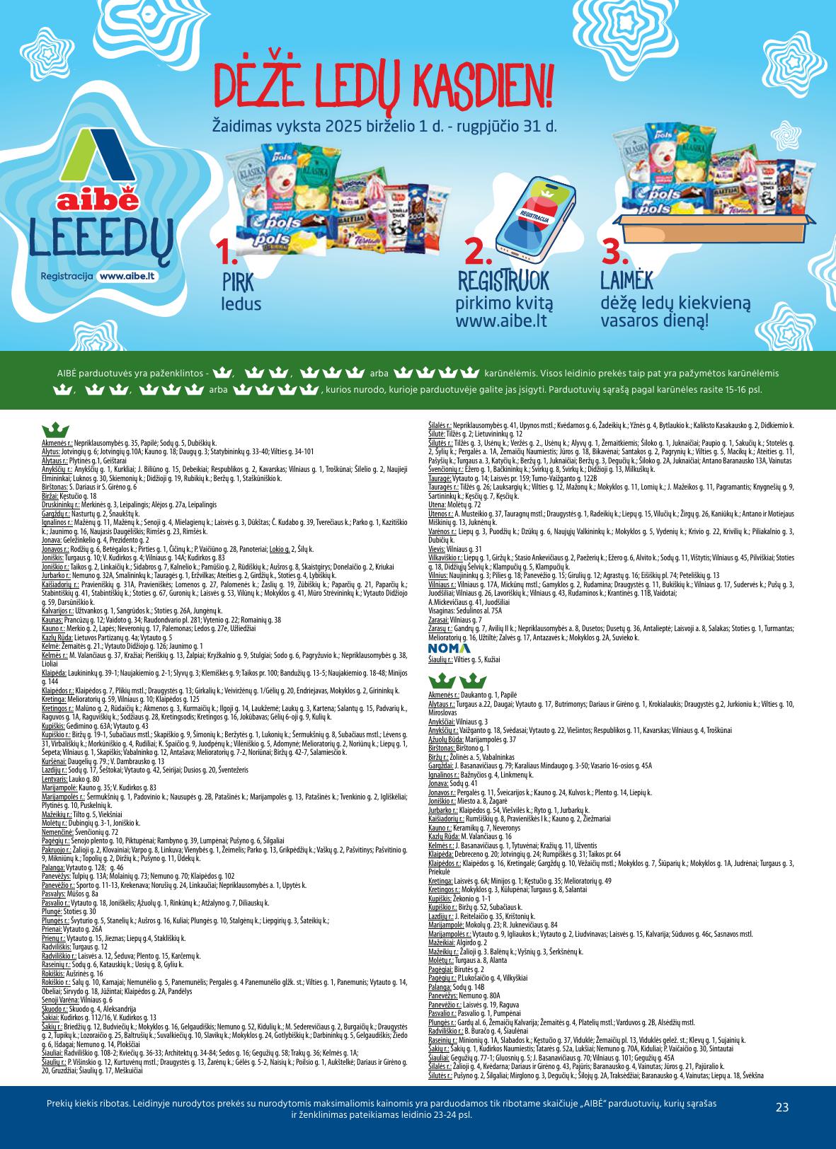 AIBĖ akcijų ir nuolaidų leidinys Nr.11 2025.06.05 - 2025.06.24