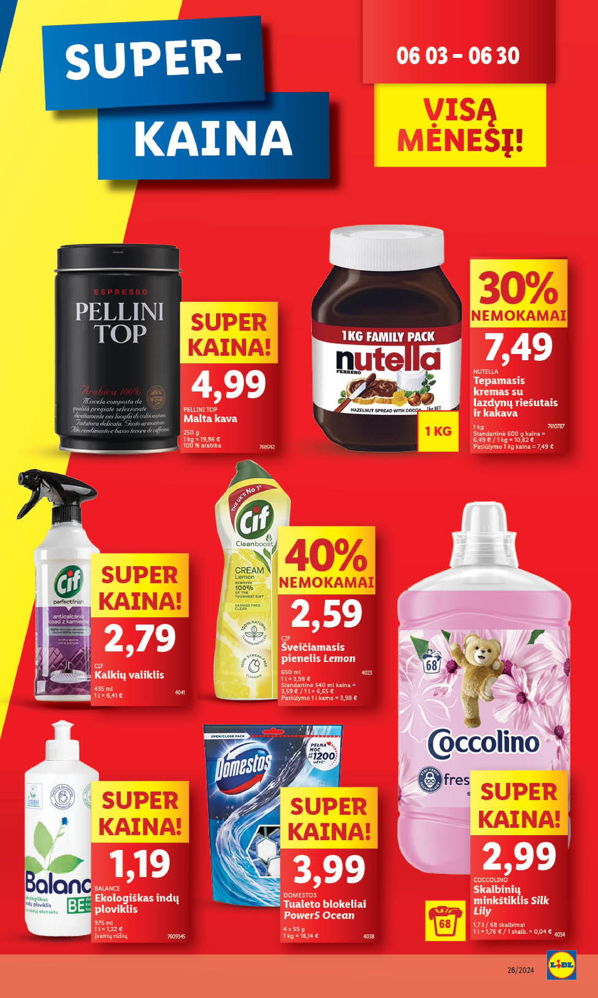Naujausias LIDL kaininis katalogas 2024.06.24 - 2024.06.30