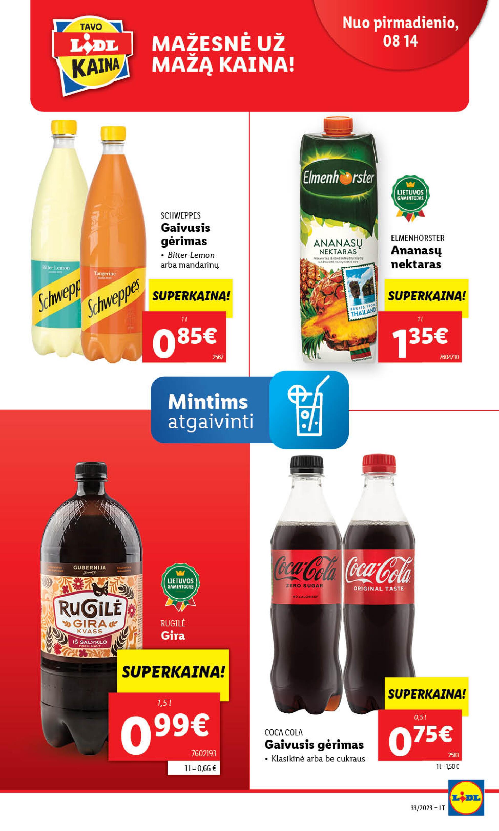 Naujausias LIDL kaininis katalogas 2023.08.14 - 2023.08.20