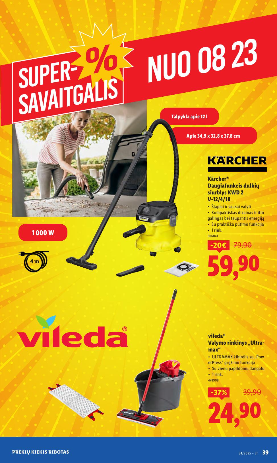LIDL ne maisto prekių leidinys 2025.08.18 - 2025.08.24