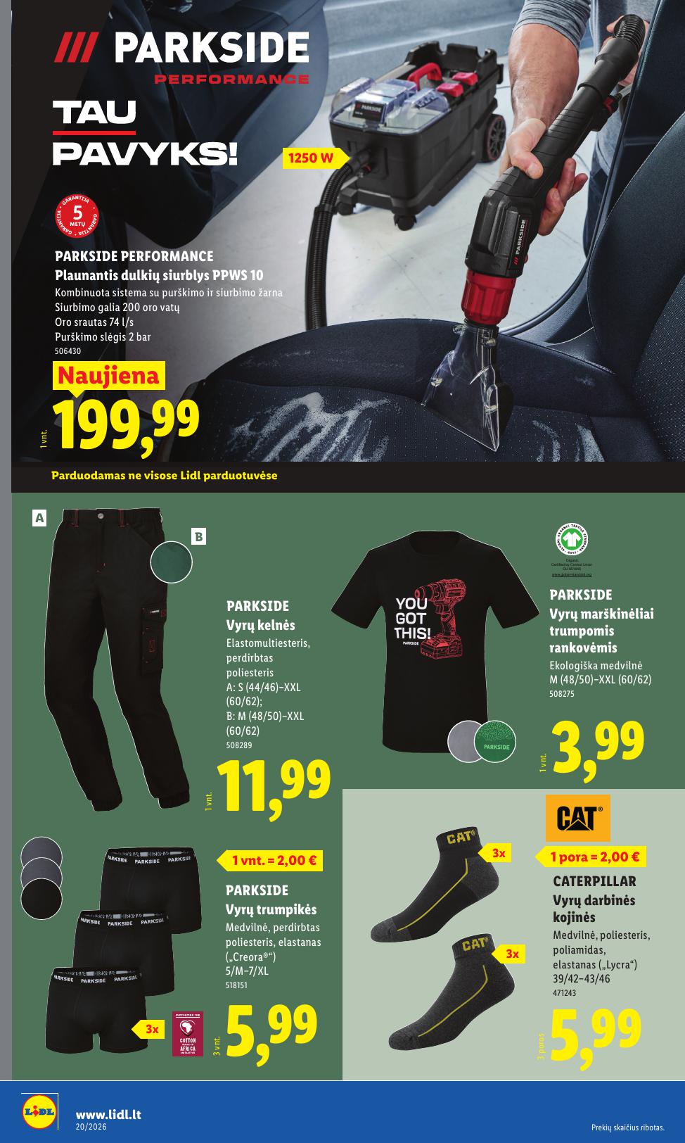 LIDL ne maisto prekių leidinys 2026.05.11 - 2026.05.17