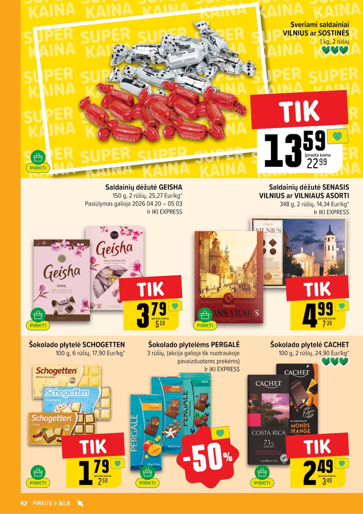 IKI SAVAITĖLĖ akcijų ir nuolaidų leidinys Nr.17 2026.04.20 - 2026.04.26