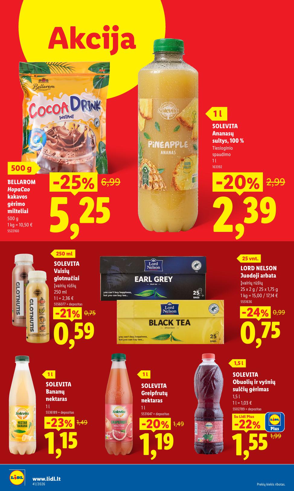 Naujausias LIDL kaininis katalogas 2026.10.05 - 2026.10.11