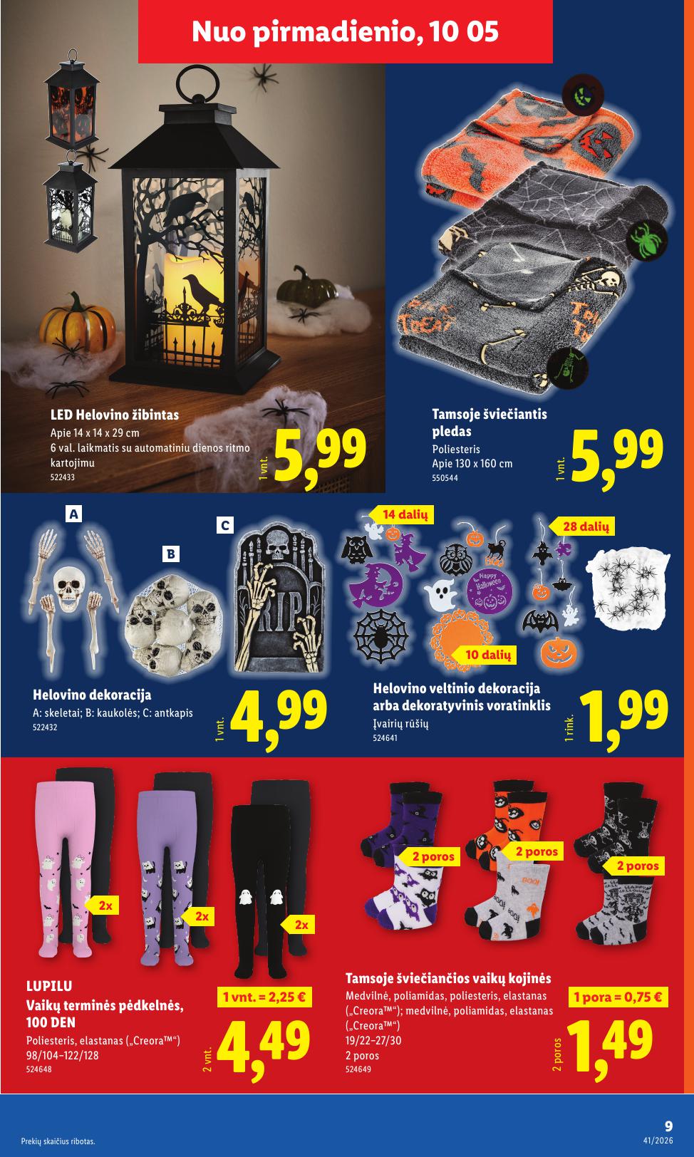 LIDL ne maisto prekių leidinys 2026.10.05 - 2026.10.11