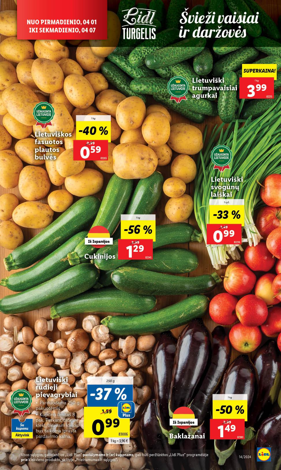 Naujausias LIDL kaininis katalogas 2024.04.01 - 2024.04.07