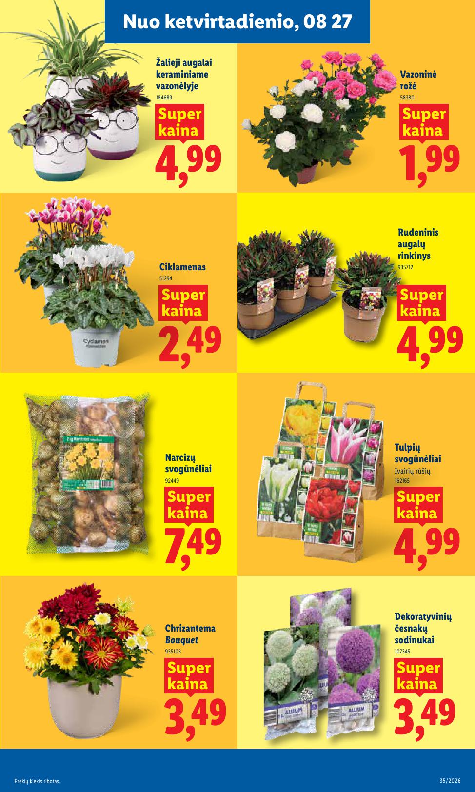 LIDL akcijų ir nuolaidų leidinys 2026.08.24 - 2026.08.30
