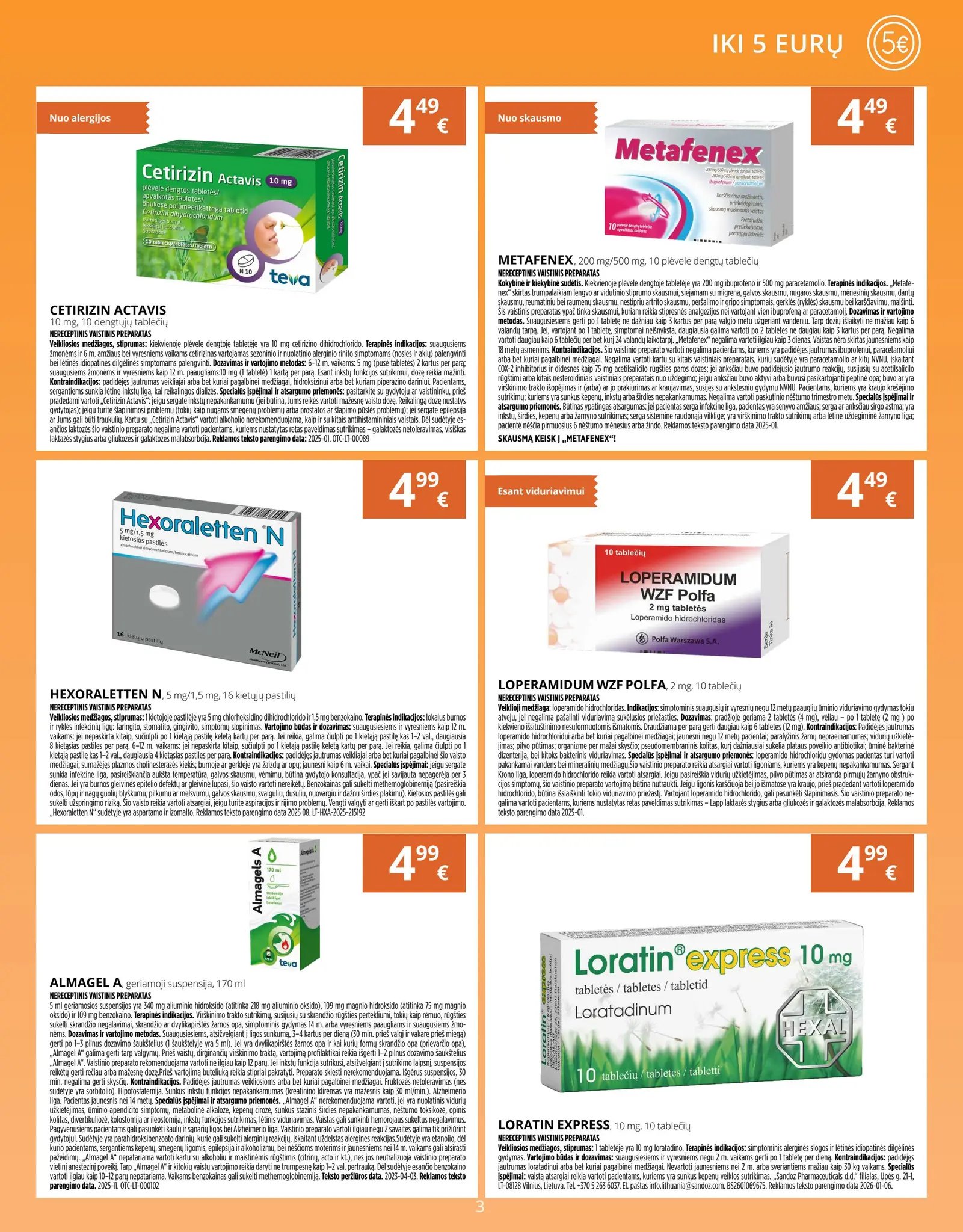 Naujas GINTARINĖS vaistinės leidinys nuo 2026.04.01 iki 2026.04.30