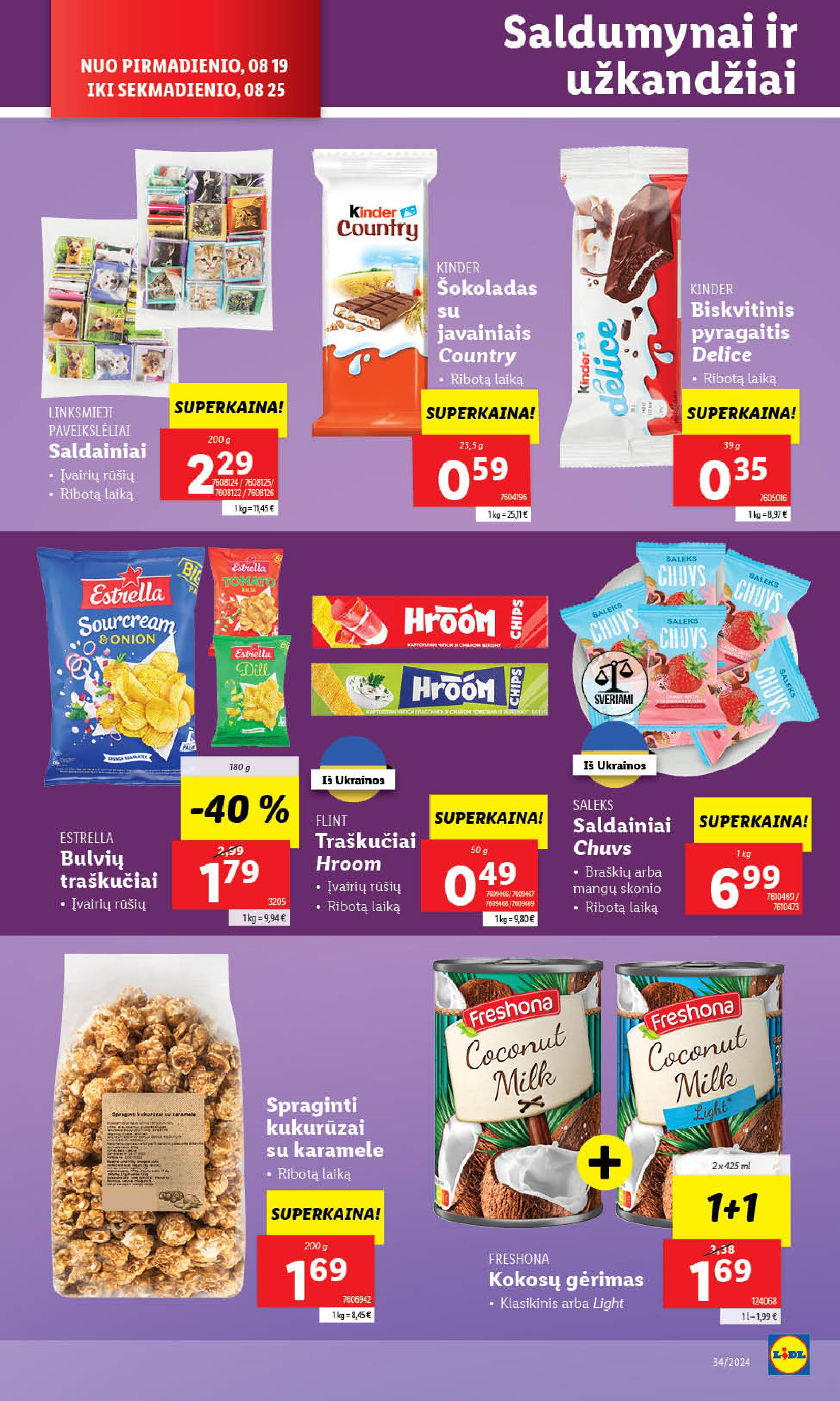 Naujausias LIDL kaininis katalogas 2024.08.19 - 2024.08.25