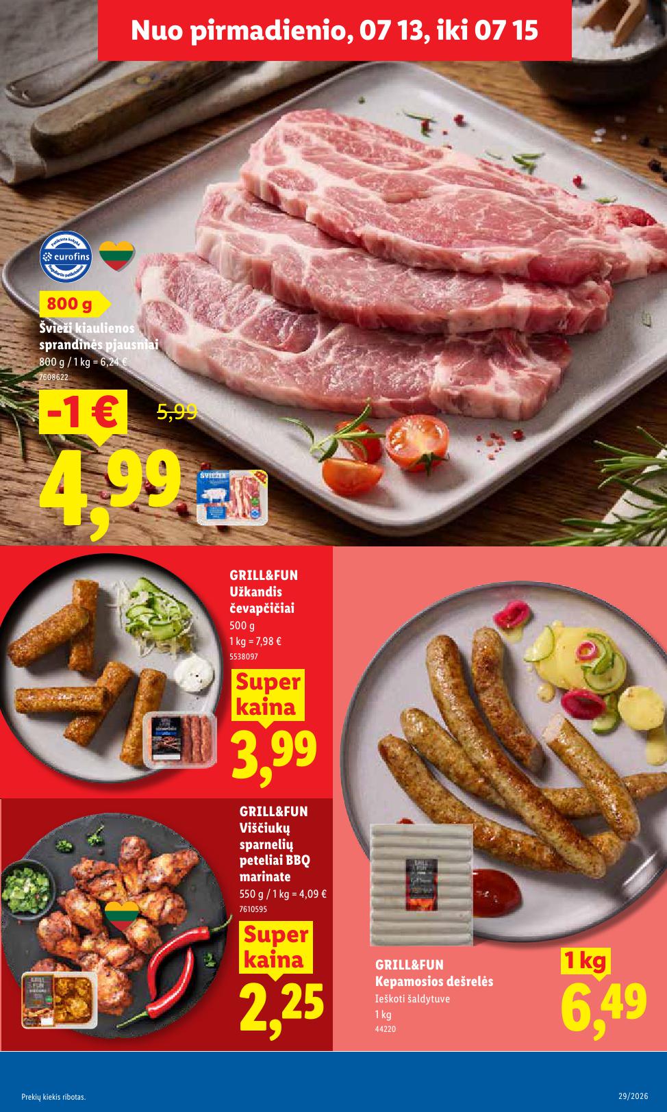 Naujausias LIDL kaininis katalogas 2026.07.13 - 2026.07.19