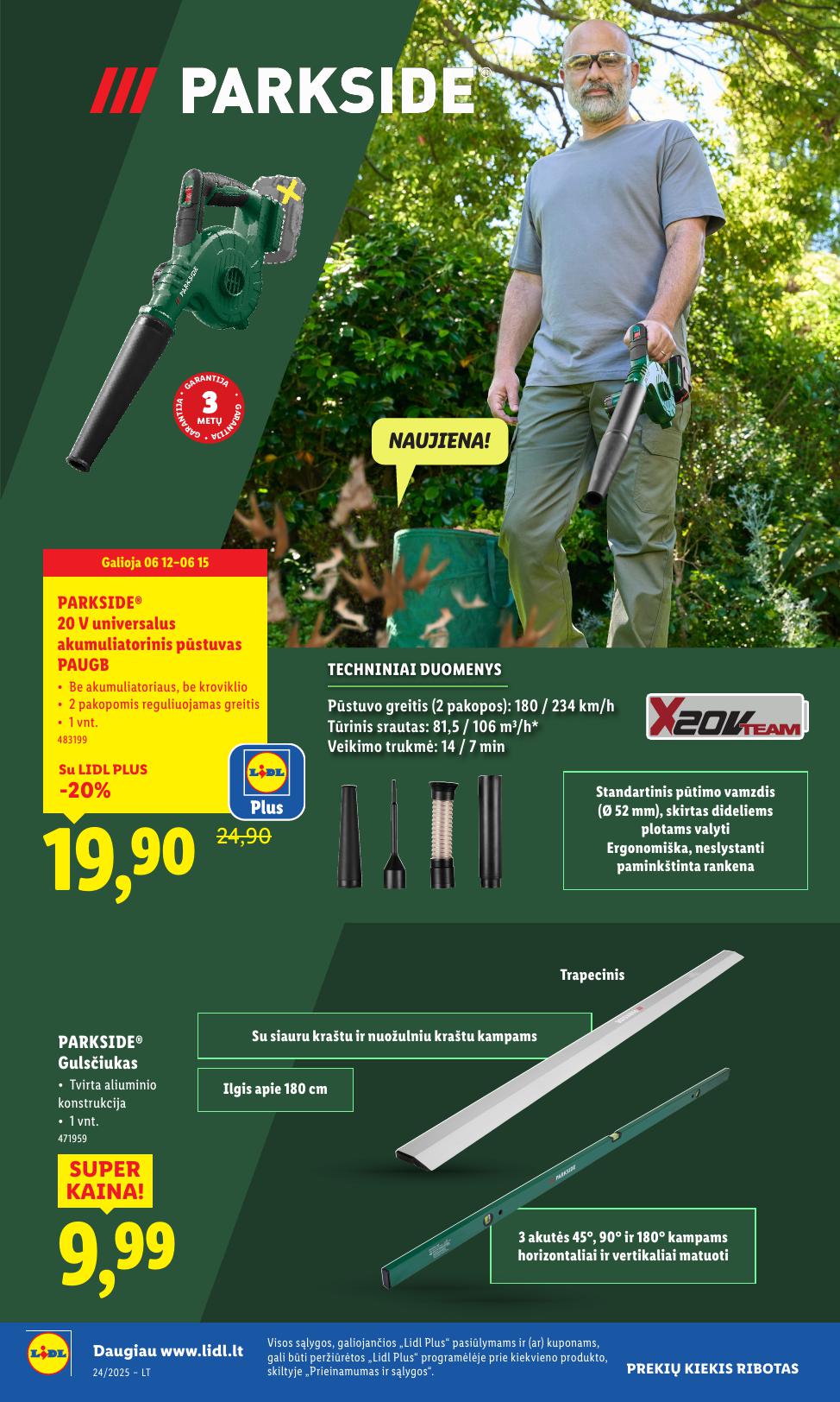 LIDL ne maisto prekių leidinys 2025.06.09 - 2025.06.15