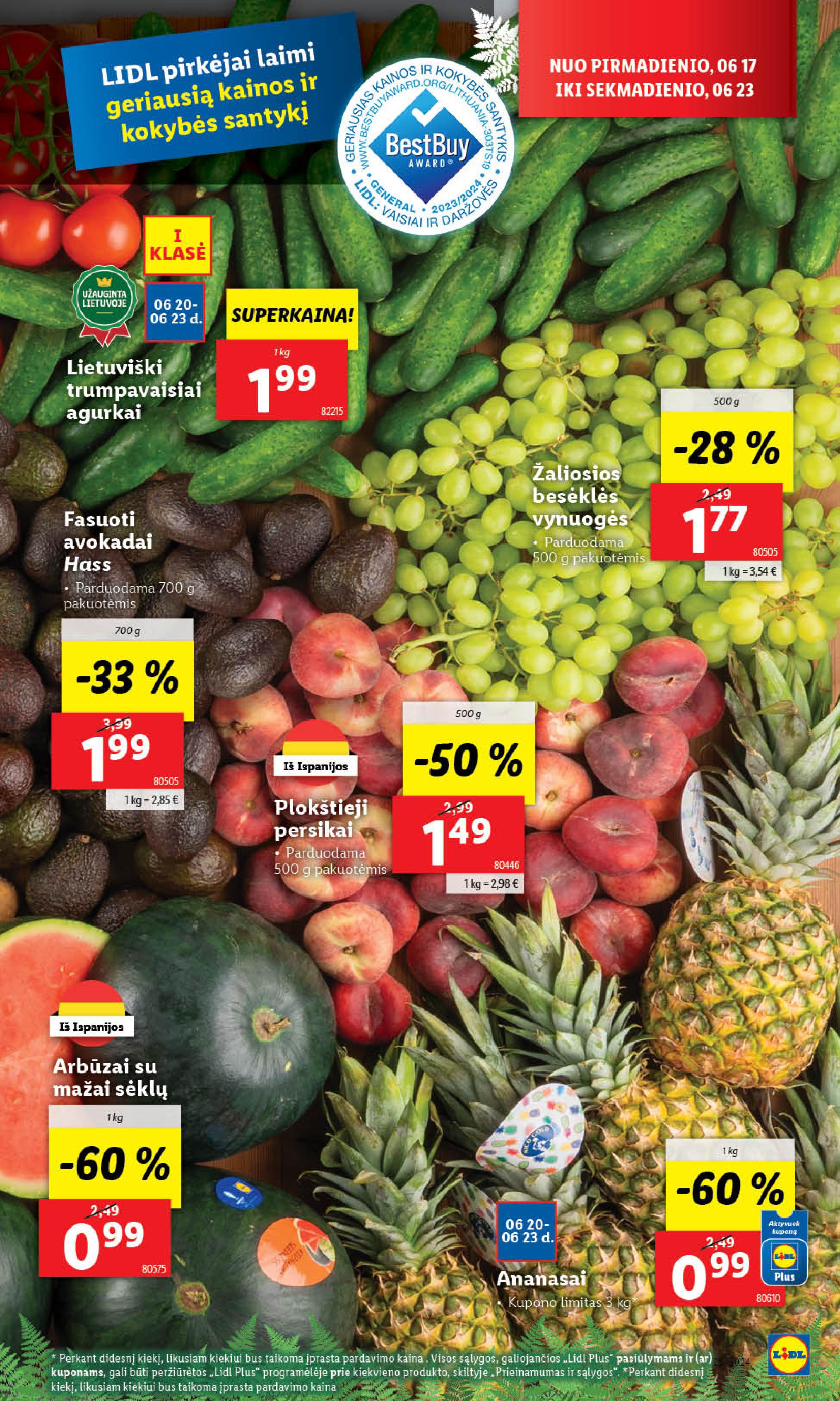 Naujausias LIDL kaininis katalogas 2024.06.17 - 2024.06.23