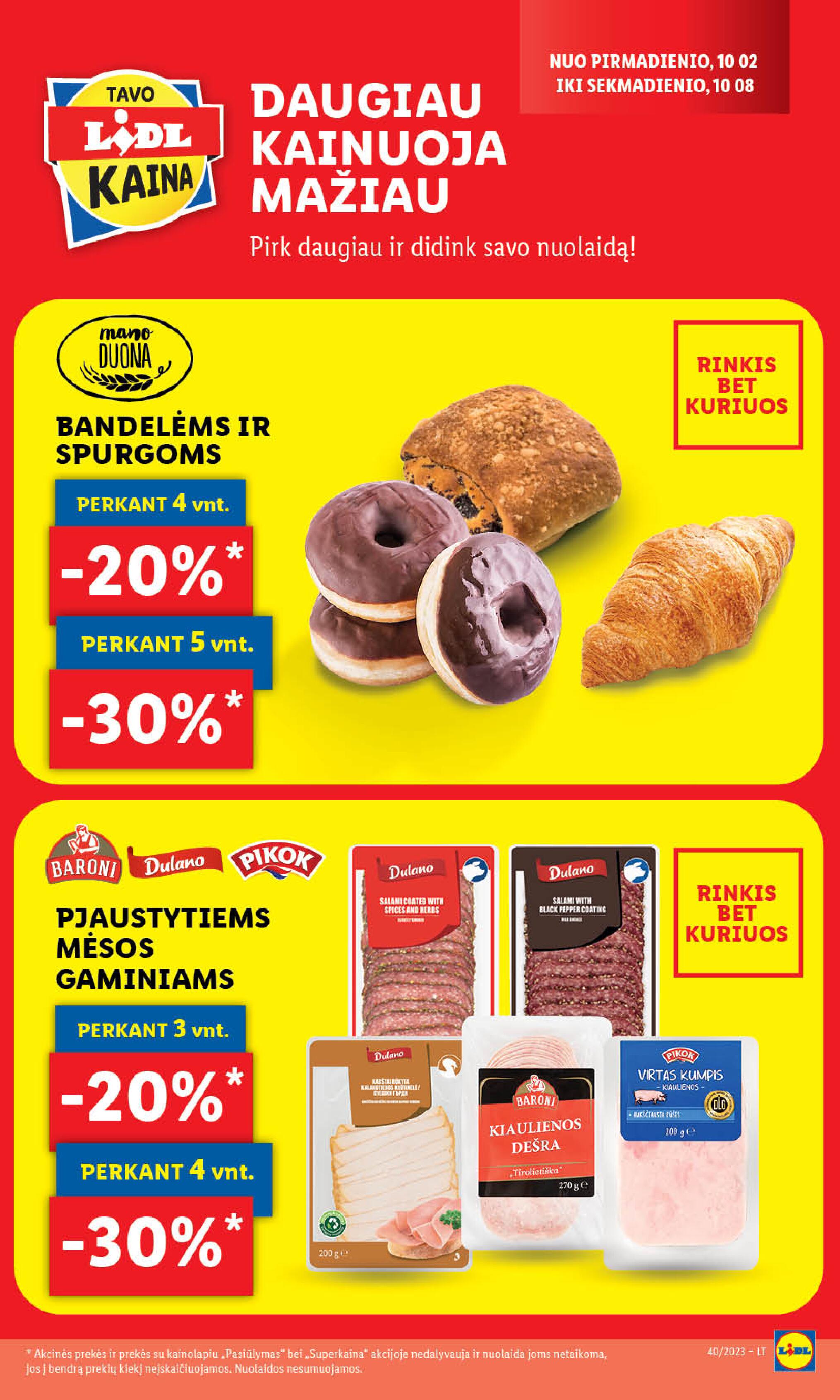 Naujausias LIDL kaininis katalogas 2023.10.02 - 2023.10.08