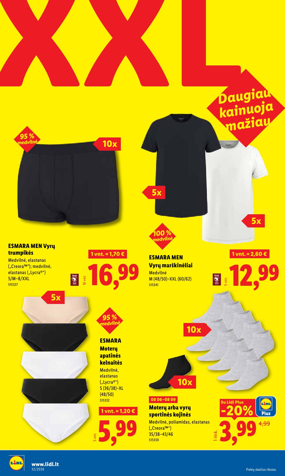 LIDL ne  maisto prekių leidinys 2026.08.03 - 2026.08.09