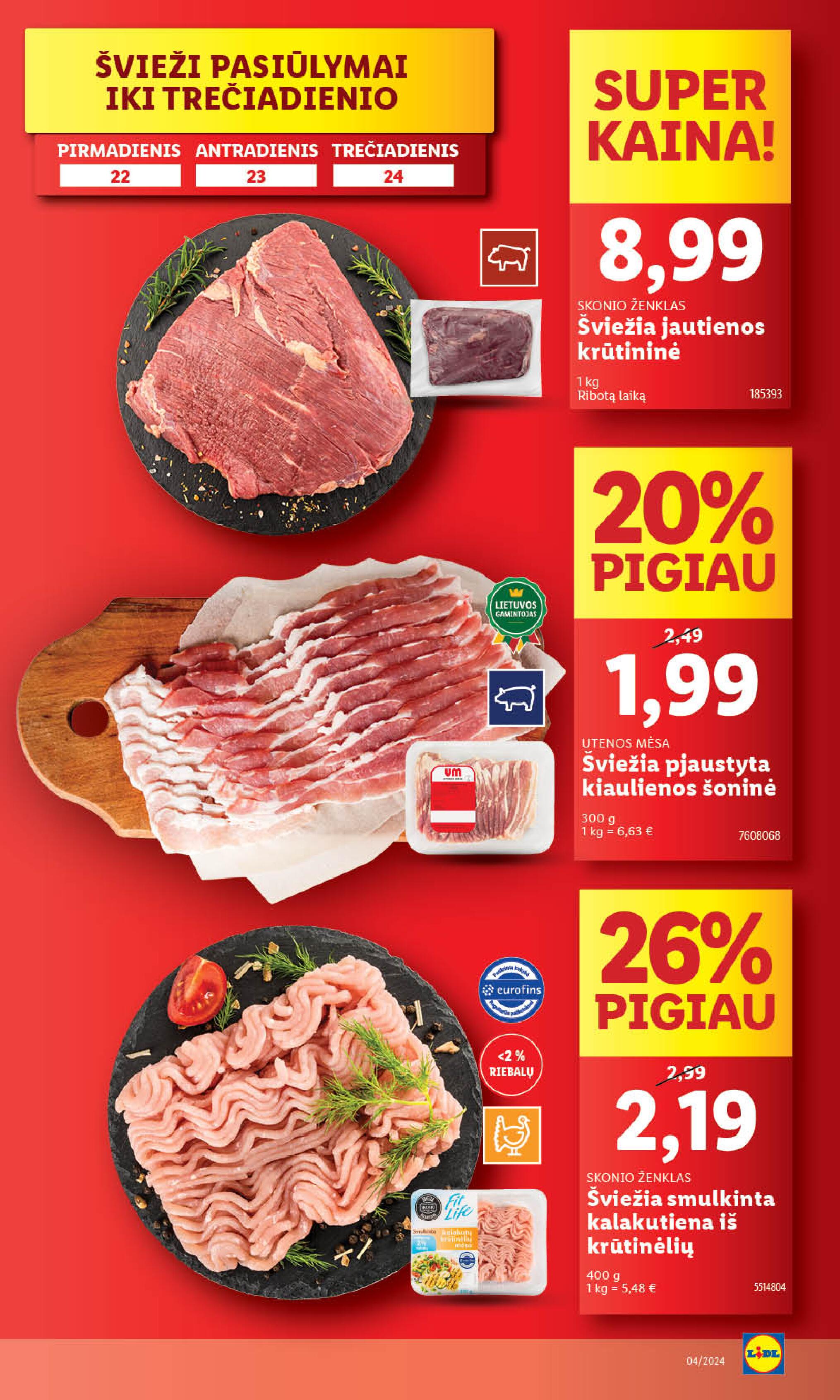 Naujausias LIDL kaininis katalogas 2024.01.22 - 2024.01.28