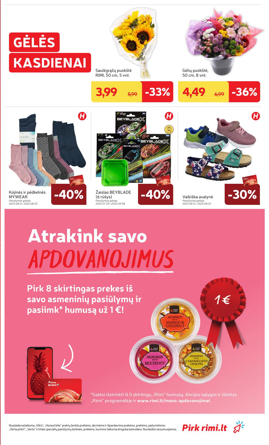 Naujausias RIMI kaininis katalogas 2025.08.12 - 2025.08.18