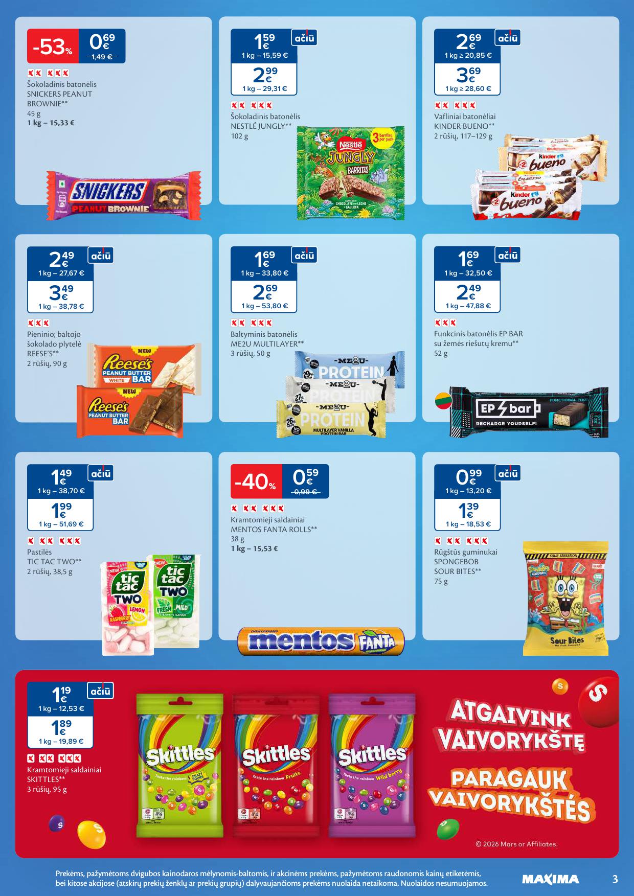 Naujausias MAXIMA kaininis katalogas 2026.02.24 - 2026.03.02