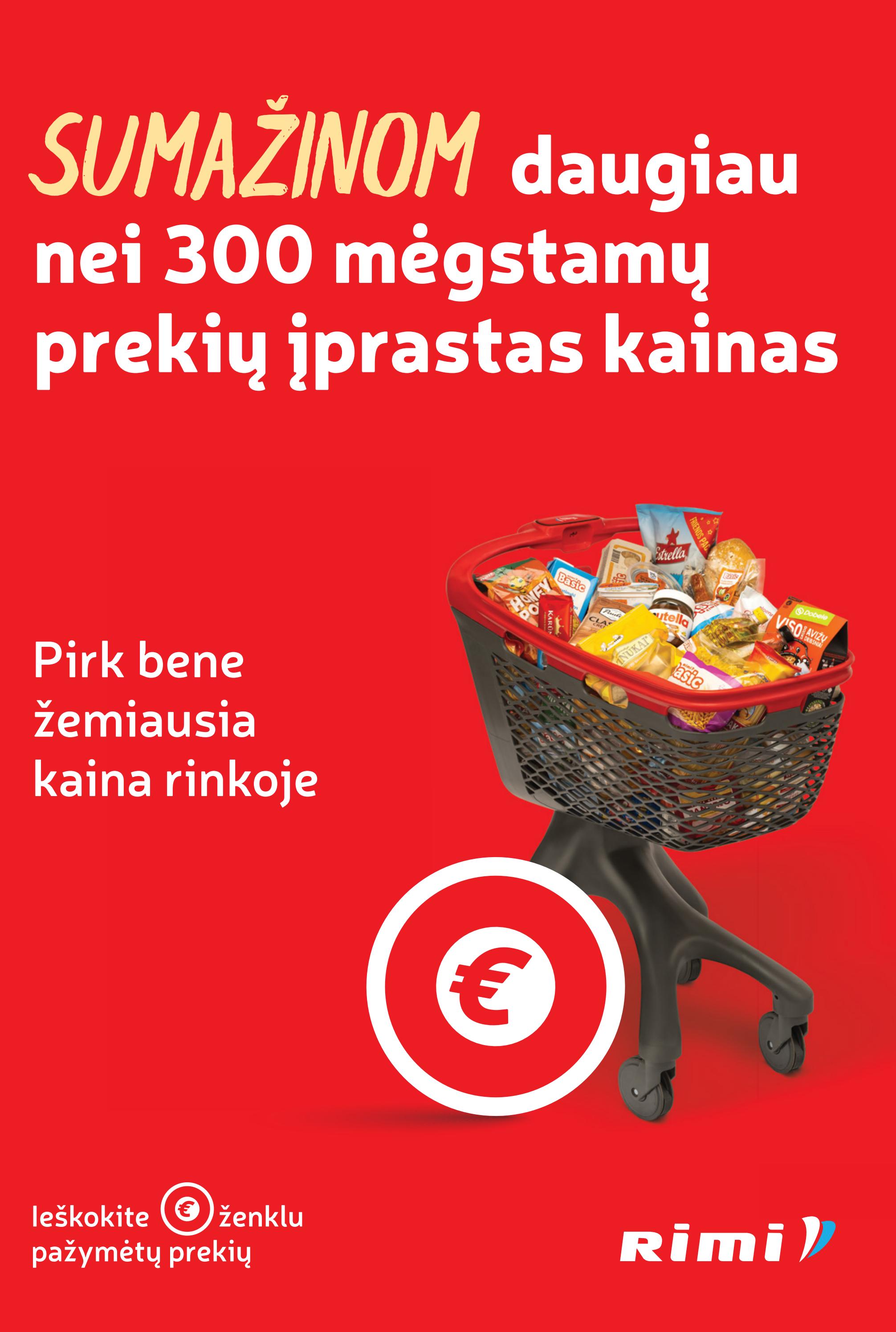 RIMI sumažintų kainų katalogas "Gera kaina kasdien"
