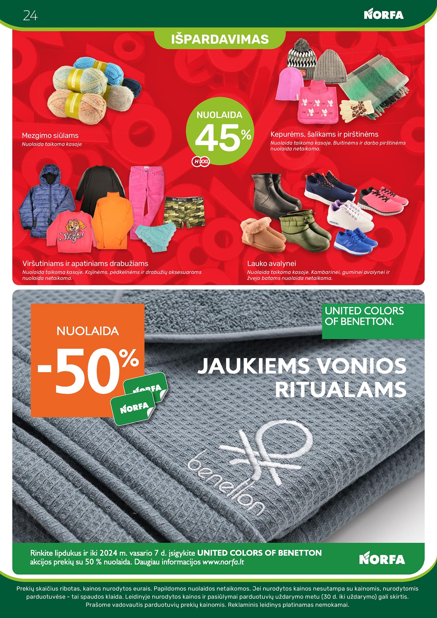 Naujausias NORFA kaininis katalogas 2024.01.25 - 2024.02.07