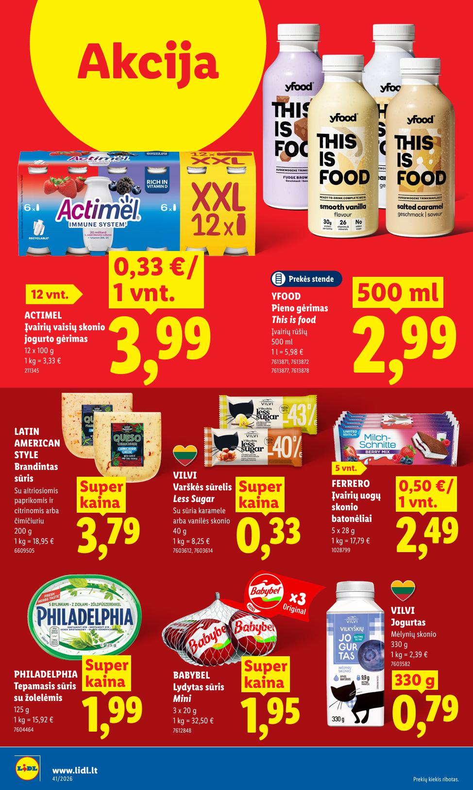 Naujausias LIDL kaininis katalogas 2026.10.05 - 2026.10.11