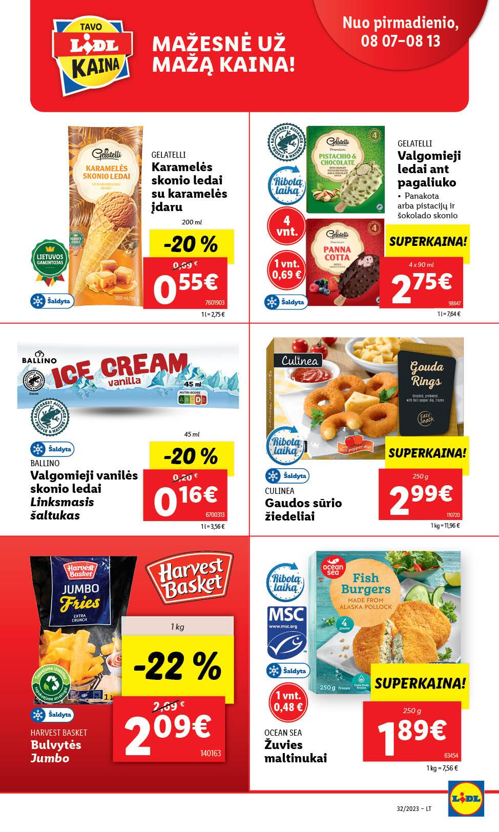 Naujausias LIDL kaininis katalogas 2023.08.07 - 2023.08.13
