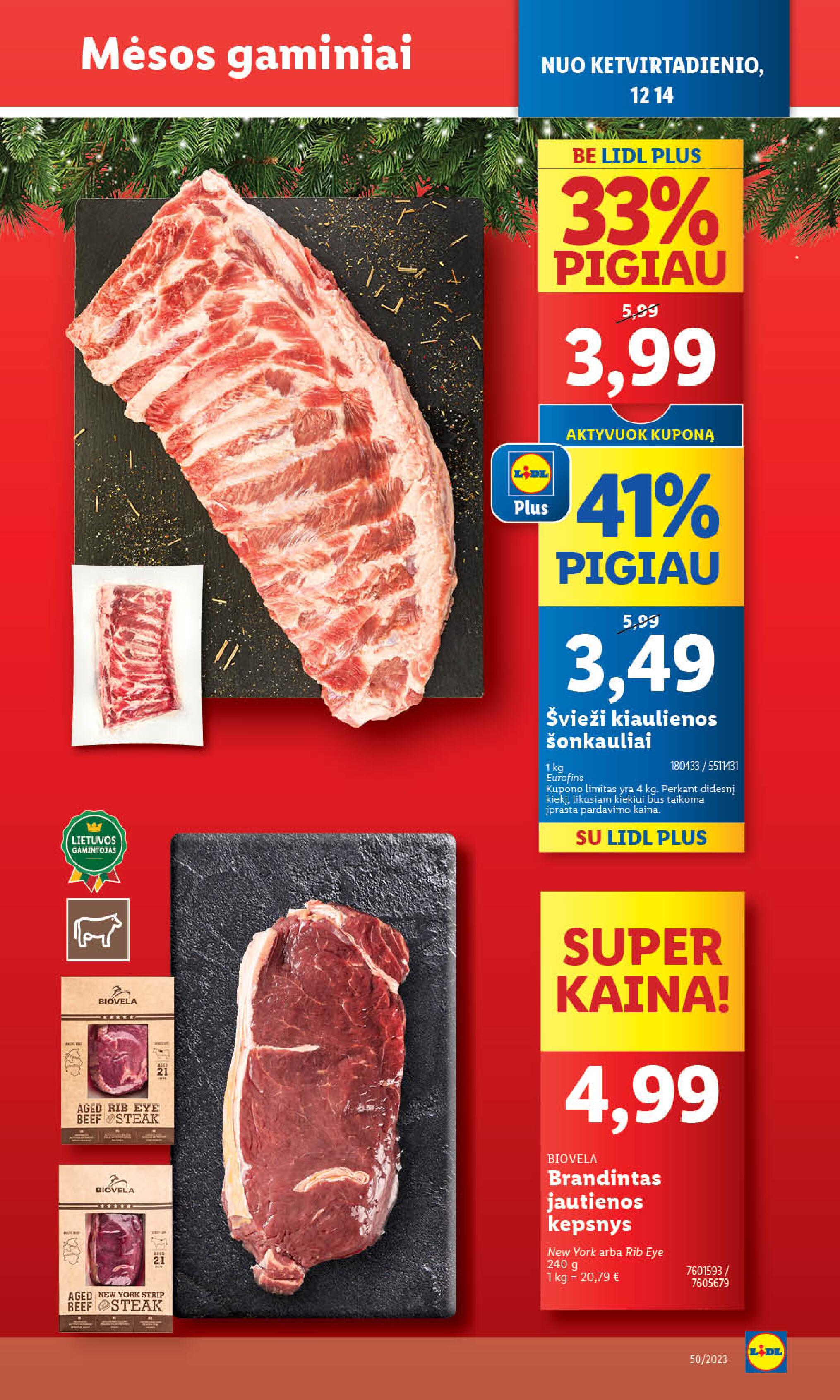 Naujausias LIDL kaininis katalogas 2023.12.11 - 2023.12.17