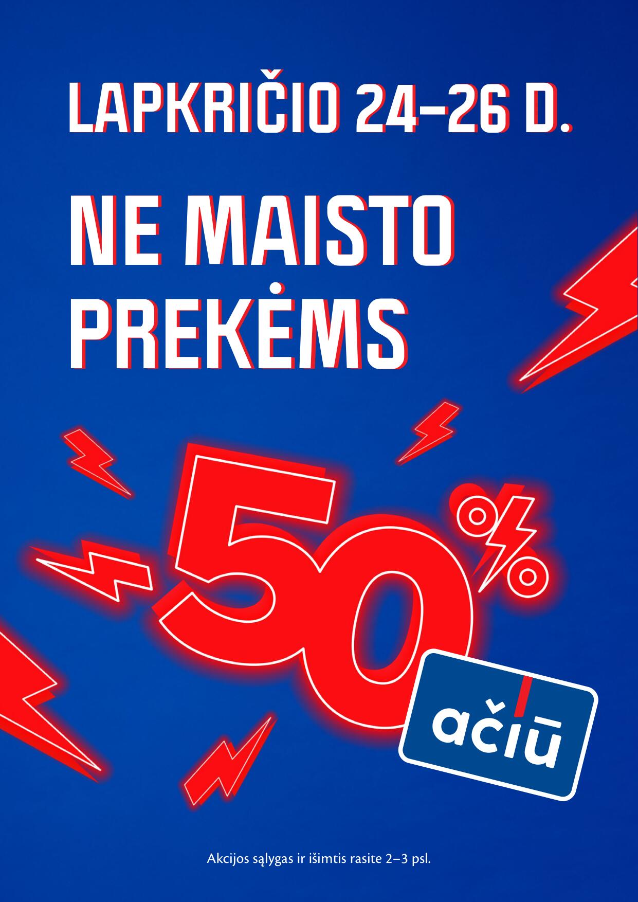 MAXIMA leidinukas "Didžiųjų nuolaidų dienos" galioja 2023.11.24 iki 2023.11.26