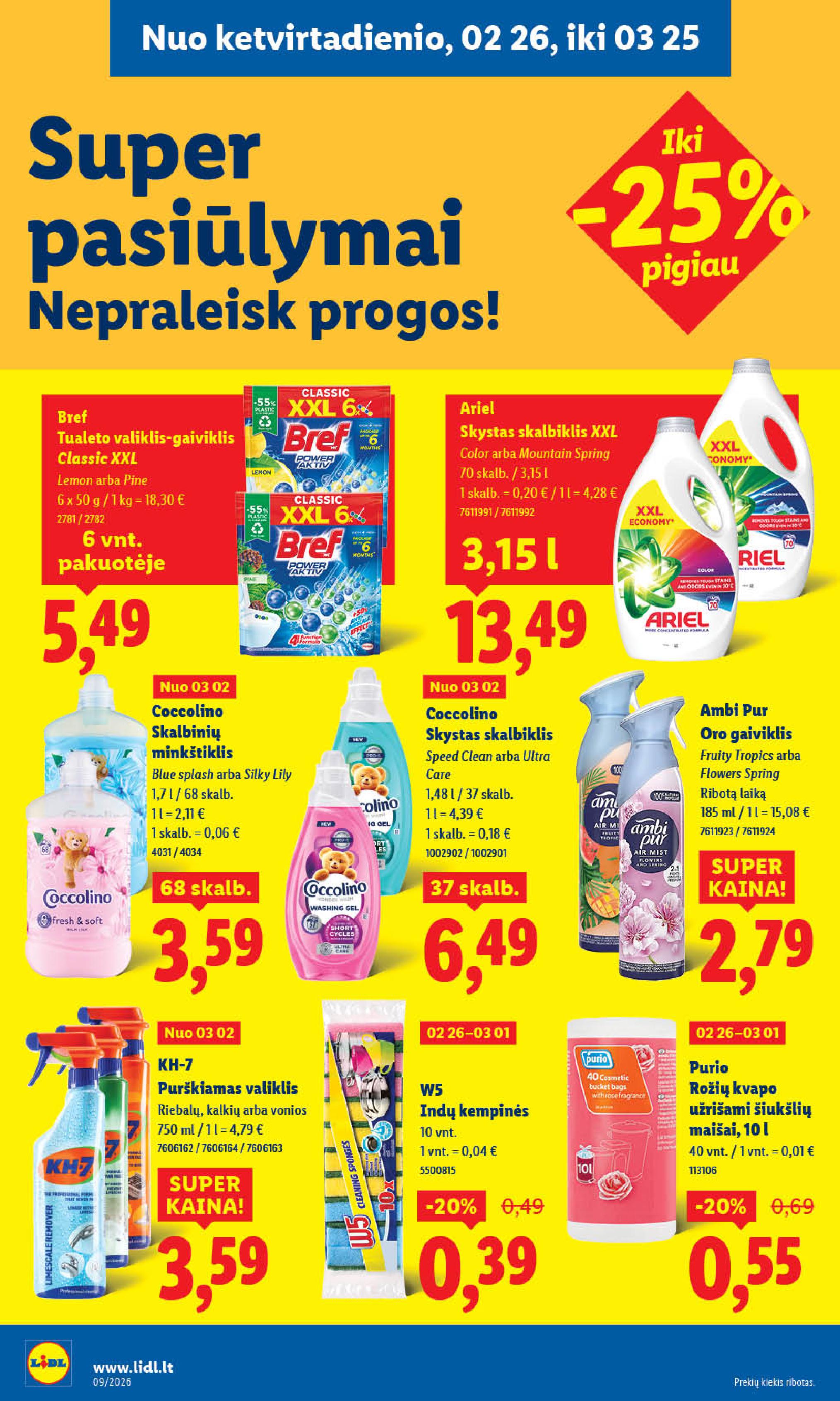 Naujausias LIDL kaininis katalogas 2026.02.23 - 2026.03.01