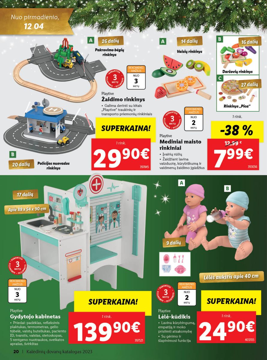 LIDL Kalėdinių dovanų katalogas "Sukurkime Kalėdų stebuklą"