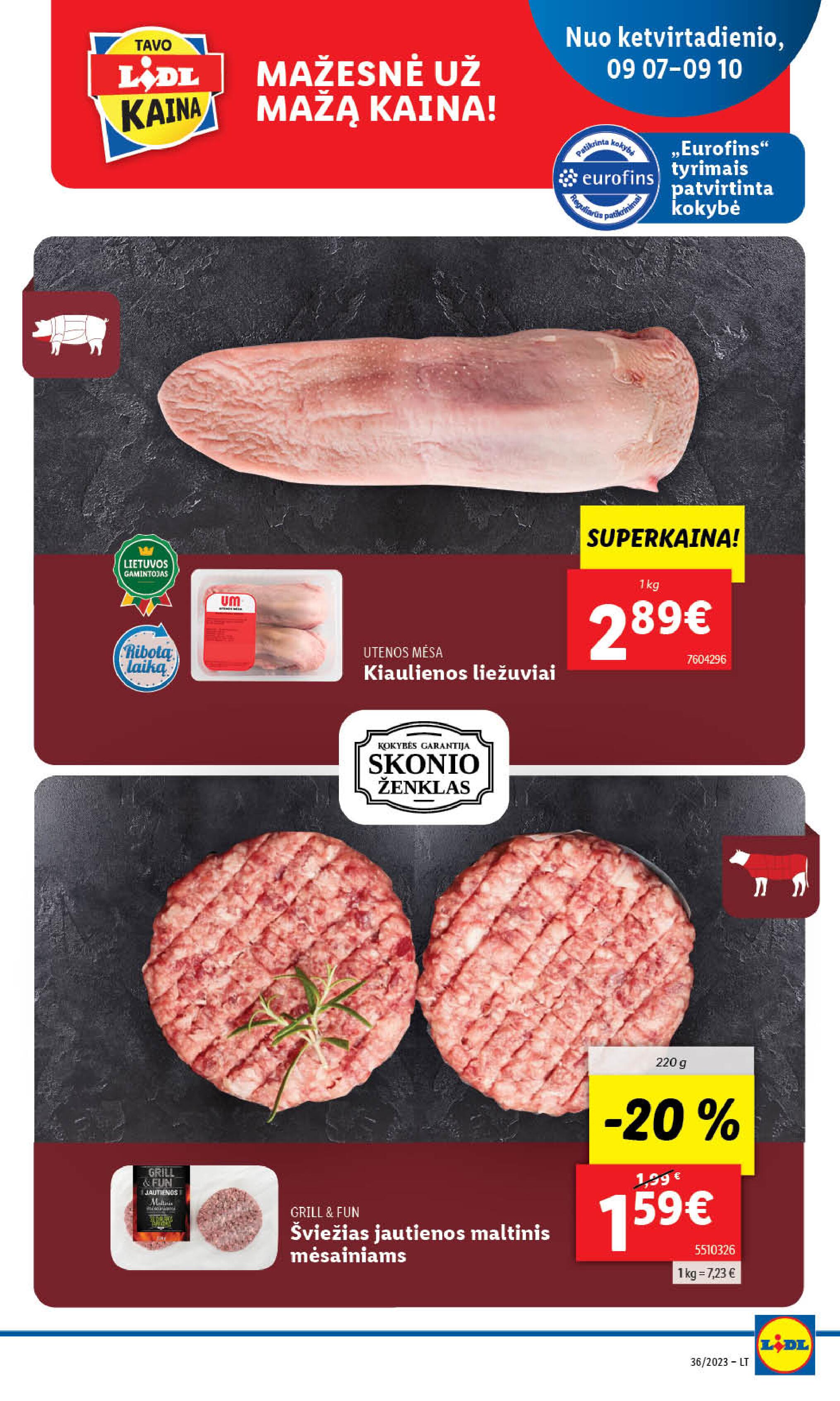 Naujausias LIDL kaininis katalogas 2023.09.04 - 2023.09.10