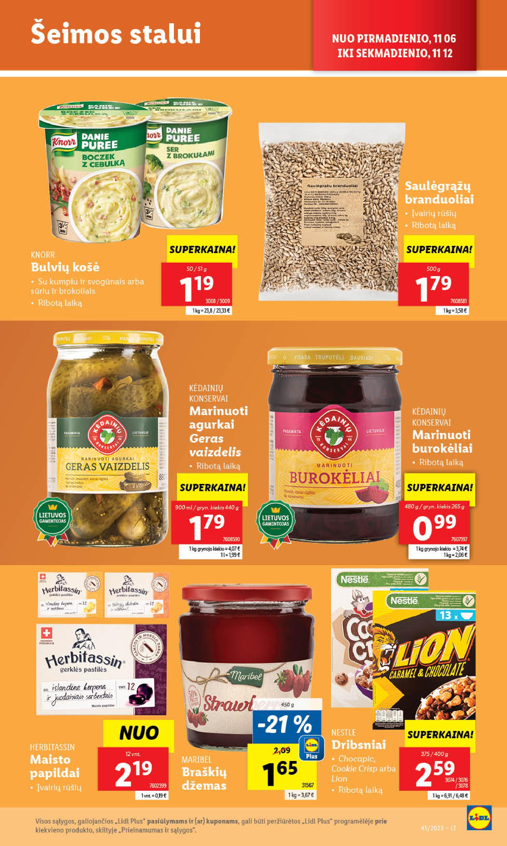 Naujausias LIDL kaininis katalogas 2023.11.06 - 2023.11.12
