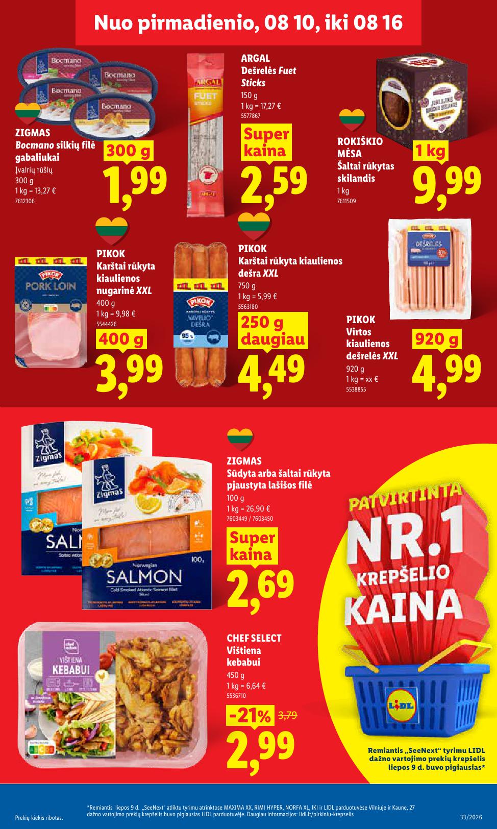 Naujausias LIDL kaininis katalogas 2026.08.10 - 2026.08.16