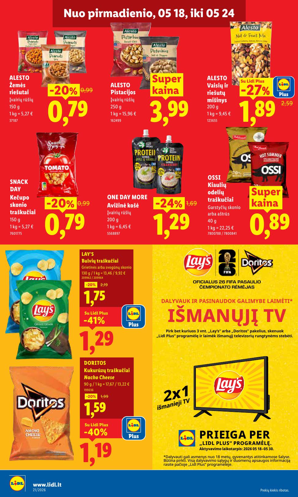 Naujausias LIDL kaininis katalogas 2026.05.18 - 2026.05.24