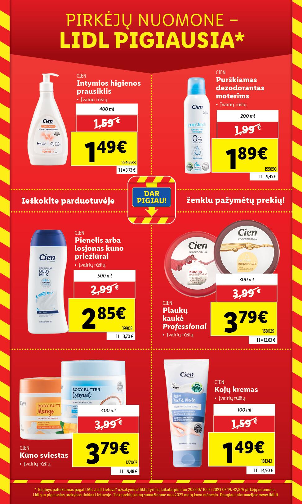 LIDL katalogas "MAŽINAM KAINAS!"