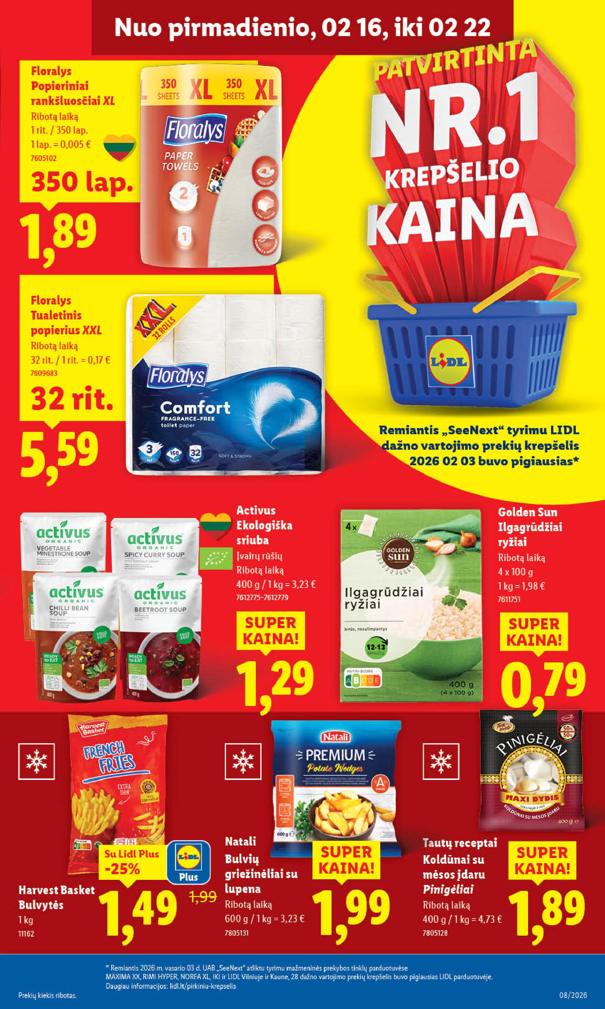 Naujausias LIDL kaininis katalogas 2026.02.16 - 2026.02.22