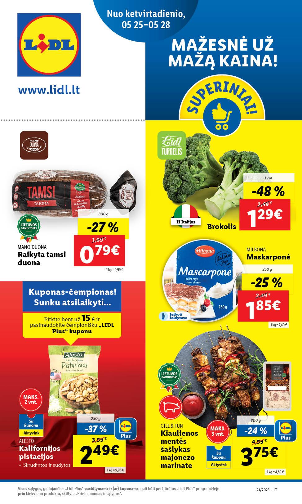 Naujausias LIDL kaininis katalogas 2023.05.22 - 2023.05.28