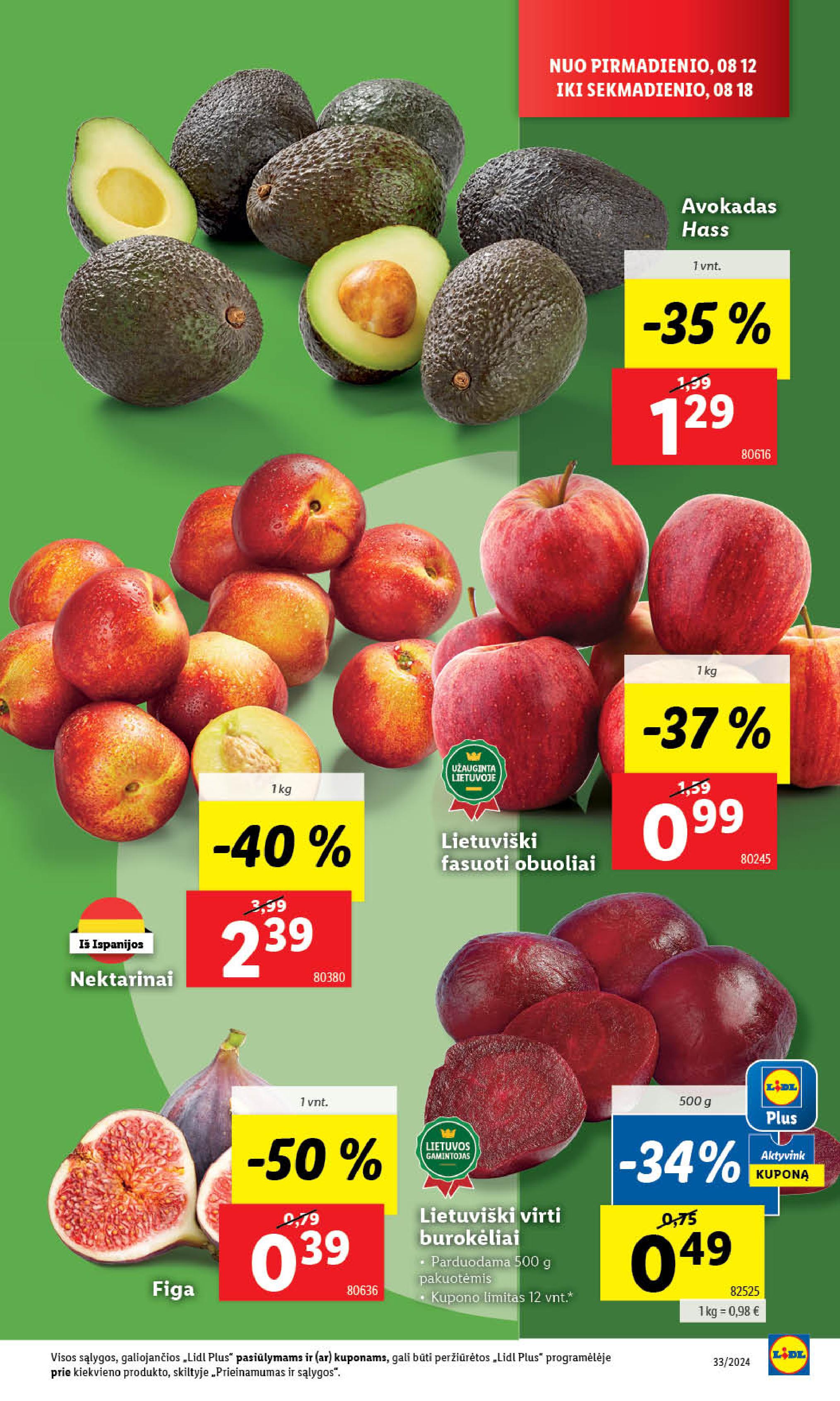 Naujausias LIDL kaininis katalogas 2024.08.12 - 2024.08.18