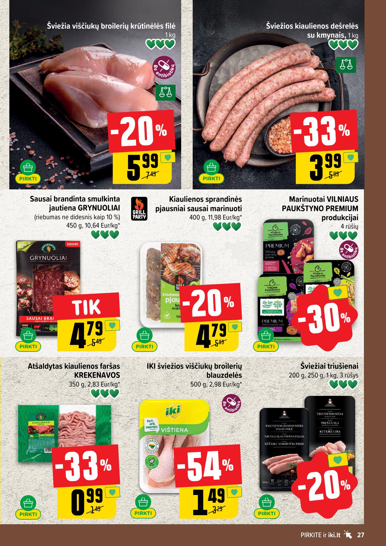 Naujausias IKI kaininis katalogas 2026.04.27 - 2026.05.03