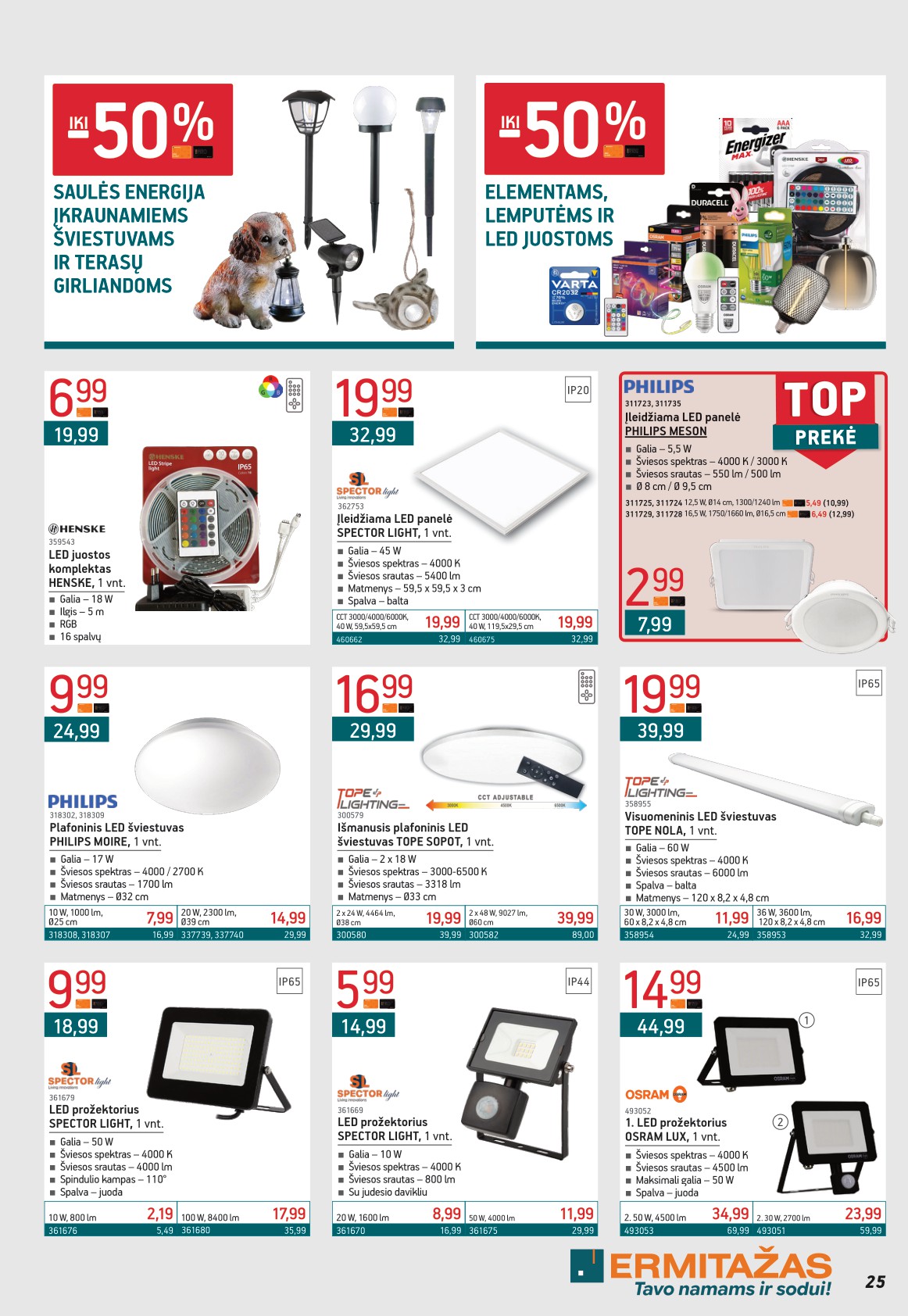 ERMITAŽAS akcijų ir nuolaidų leidinys 2026.04.01 - 2026.05.03