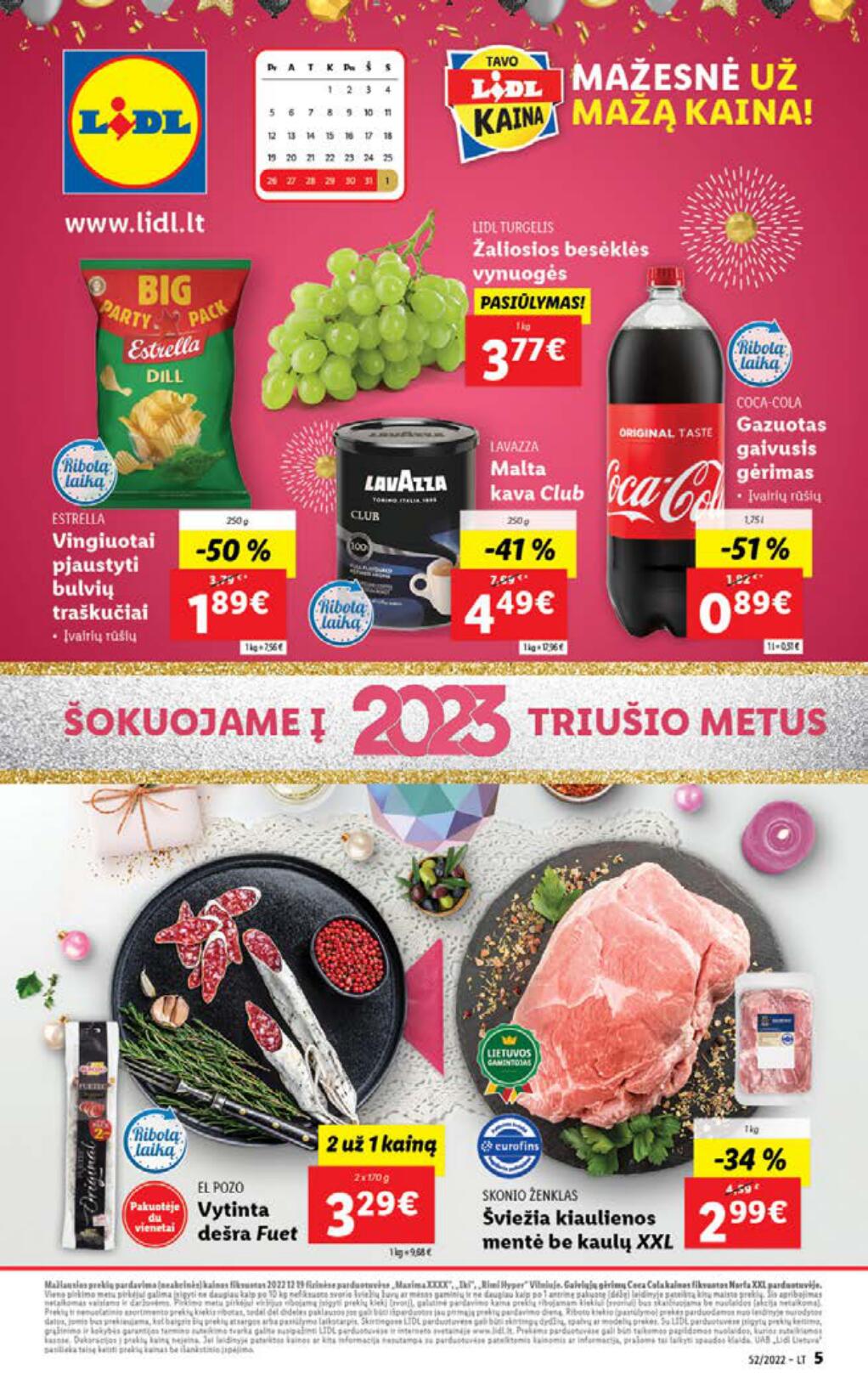 Naujausias LIDL kaininis katalogas 2022.12.26 - 2023.01.01