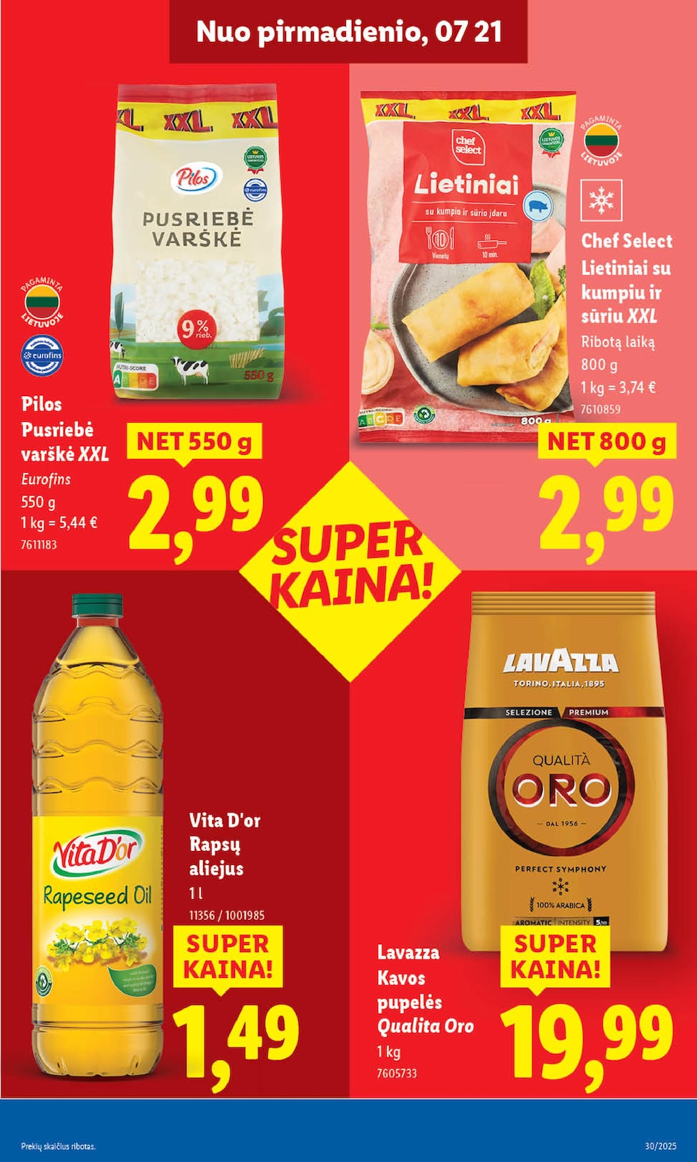 Naujausias LIDL kaininis katalogas 2025.07.21 - 2025.07.27